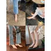 Women's Grape Mom Elegant Pointed High Patent Heels